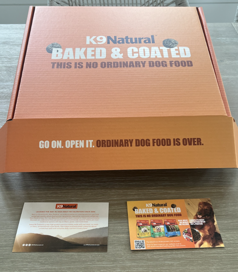 K9 Natural Baked and Coated press kit with launch messaging and product information